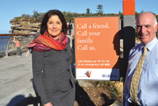 Woollahra Mayor Isabelle Shapiro with Dr Gordon Parker, executive director Black Dog Institute and a supporter of the project.